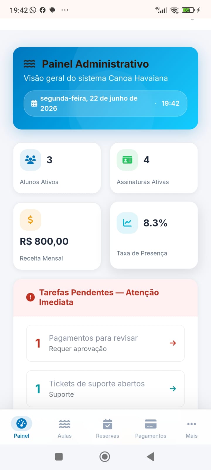 Painel Administrativo